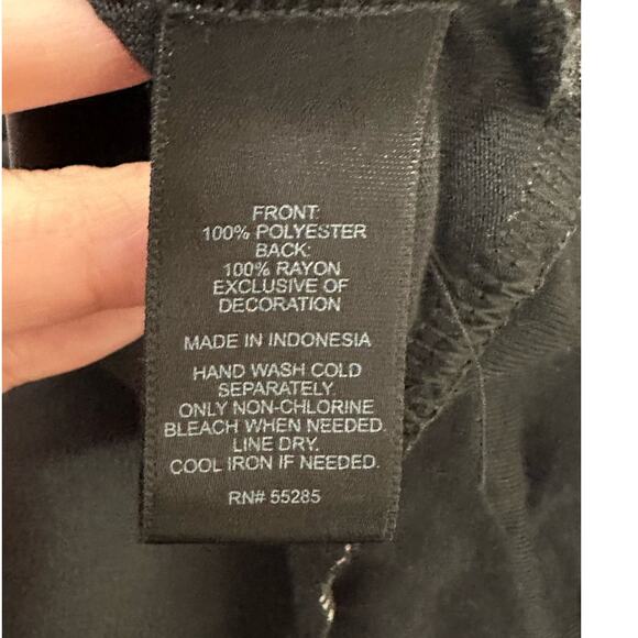 Express black racer back sequin details blouse size Small - Picture 4 of 11